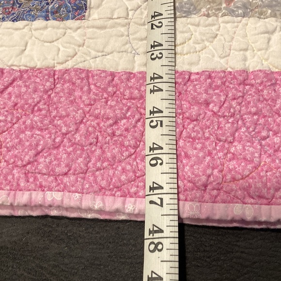 Handmade super sweet PINK PATCHWORK QUILT - Picture 13 of 13